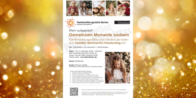 GEMEINSAM MOMENTE ZAUBERN Familien-Weihnachts-Fotoshooting